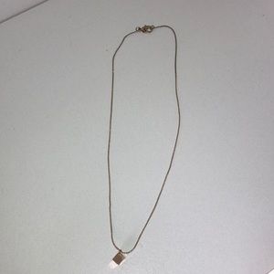 Forever 21 Gold Cube Necklace